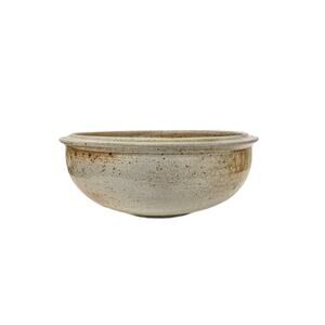 Vintage Japanese Handmade Ceramic Pottery Bowl Earthy Drip Glaze